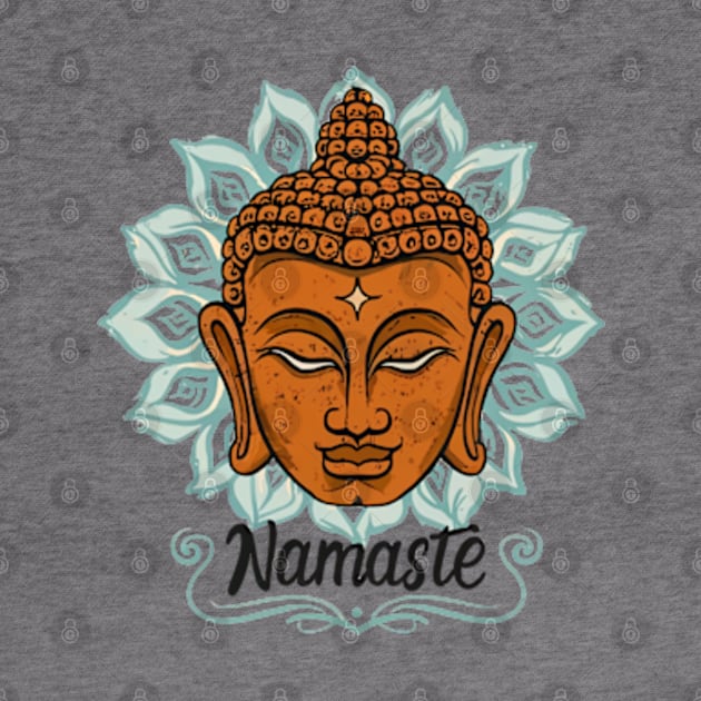 Buddha - Namaste by Neon Galaxia